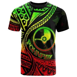 Pohnpei State T-Shirt - Plumeria Flowers Reggae Version