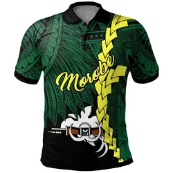 Papua New Guinea Morobe Province Polynesian Polo Shirt - Tribal Wave Tattoo
