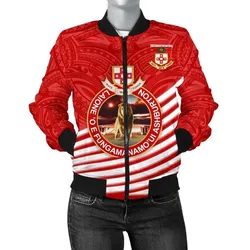 Kolisi Tonga Women Bomber Jacket Mate Maa Tonga Rugby Style