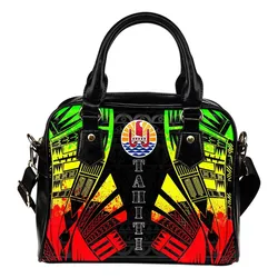 Tahiti Shoulder Handbag - Polynesian Tattoo Reggae