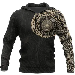 Alohawaii Clothing - Hoodie American Samoa Custom Tattoo Style A7