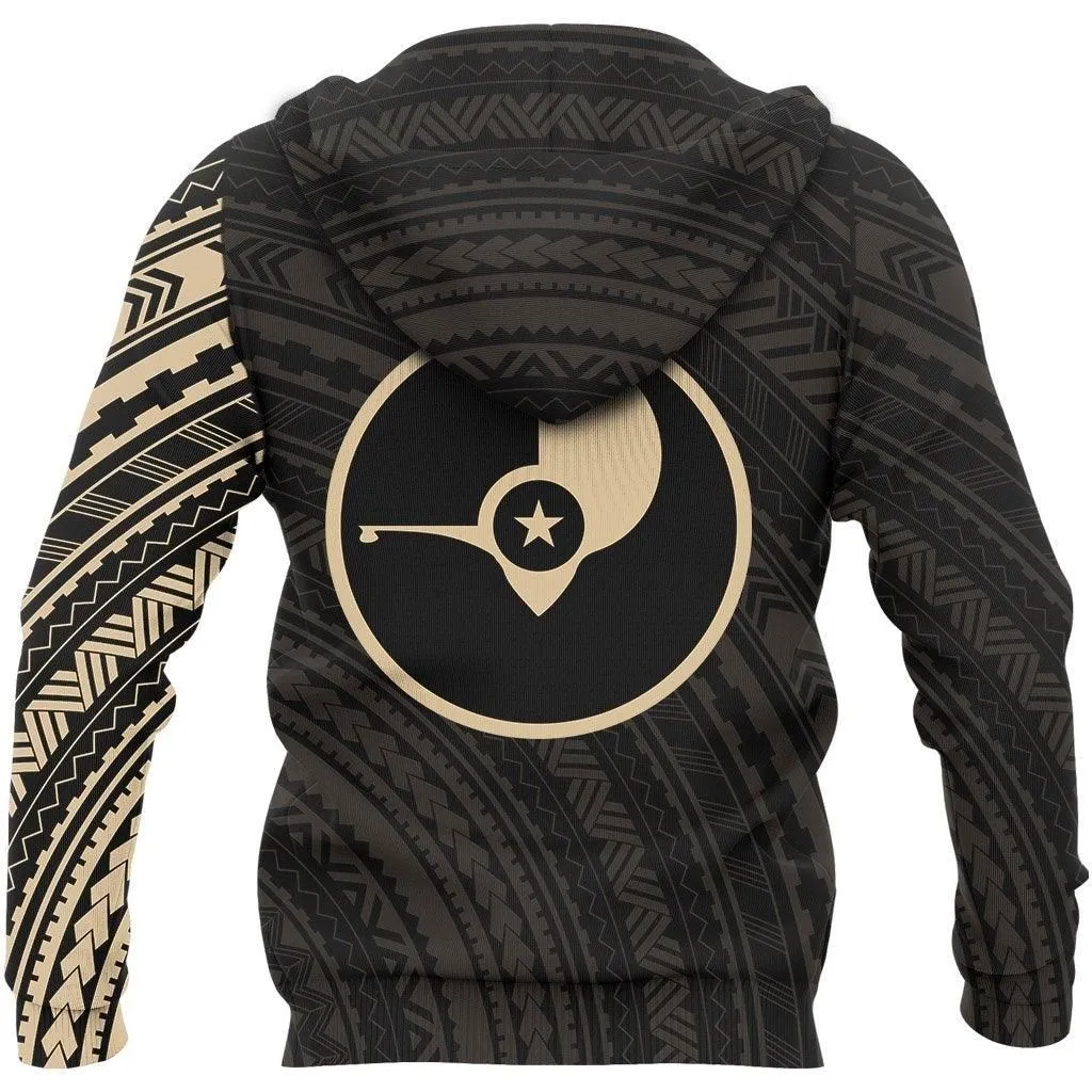 Yap Hoodie - Yap Flag Polynesian Tattoo Style Version 2.0