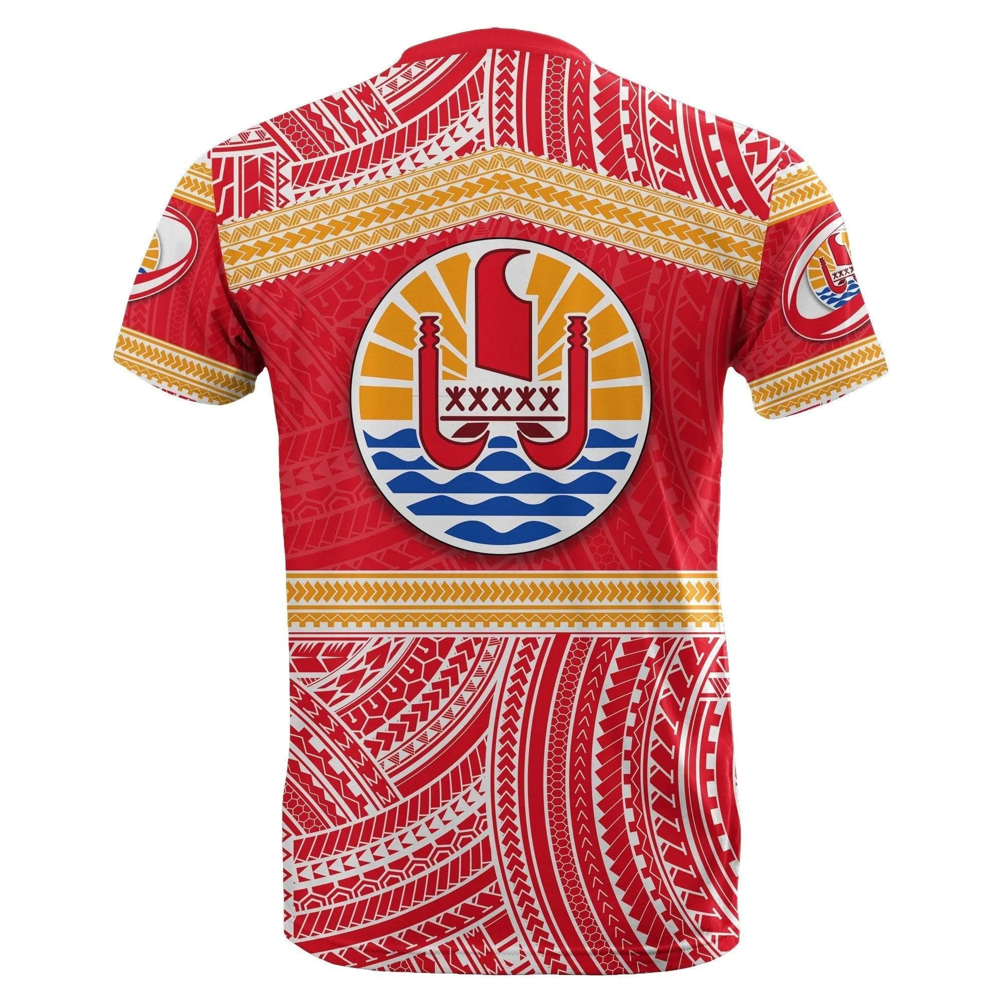 Tahiti Rugby Polynesian Patterns T shirt