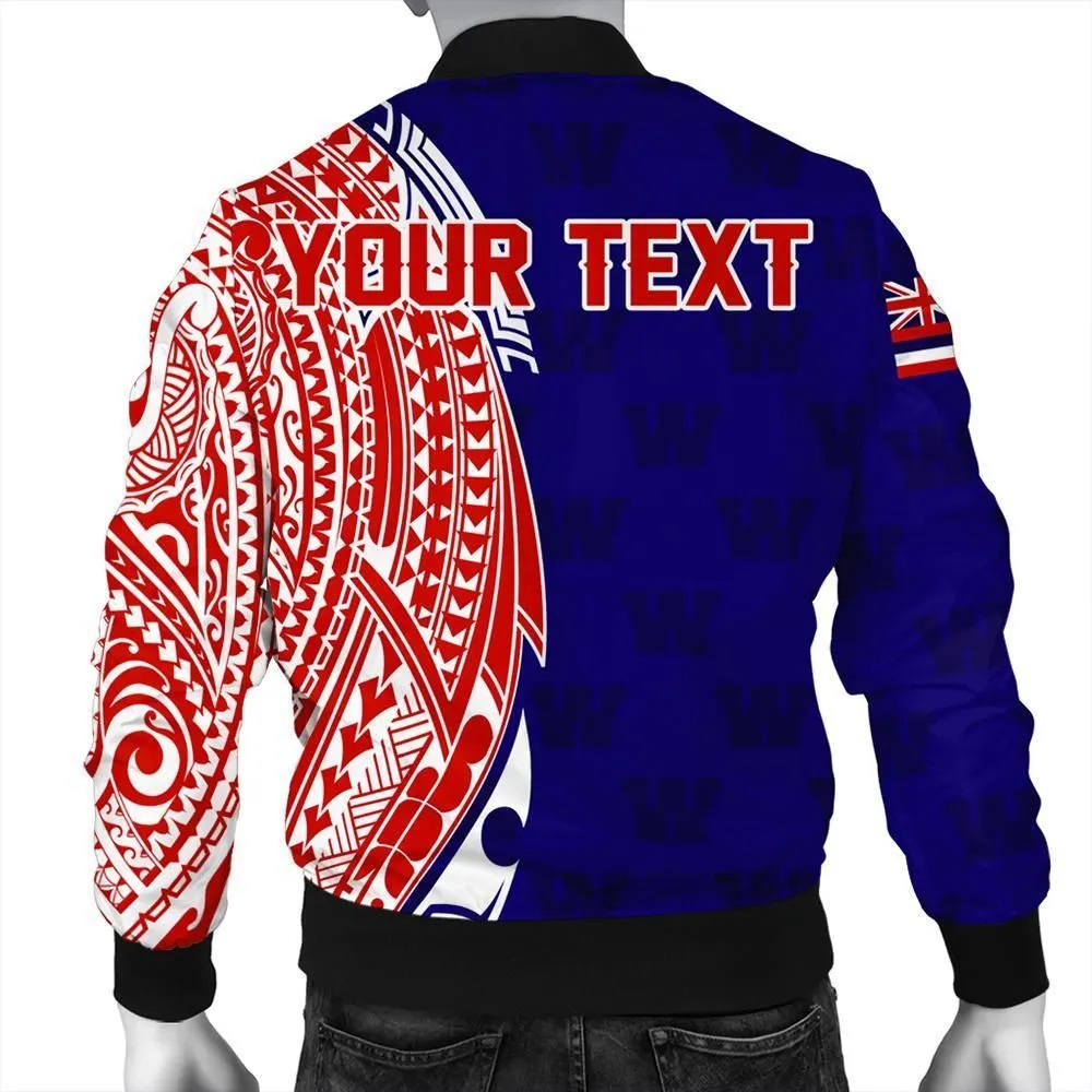 (Personalized) Hawaii - Waianae High Tribal Kakau Bomber Jacket AH