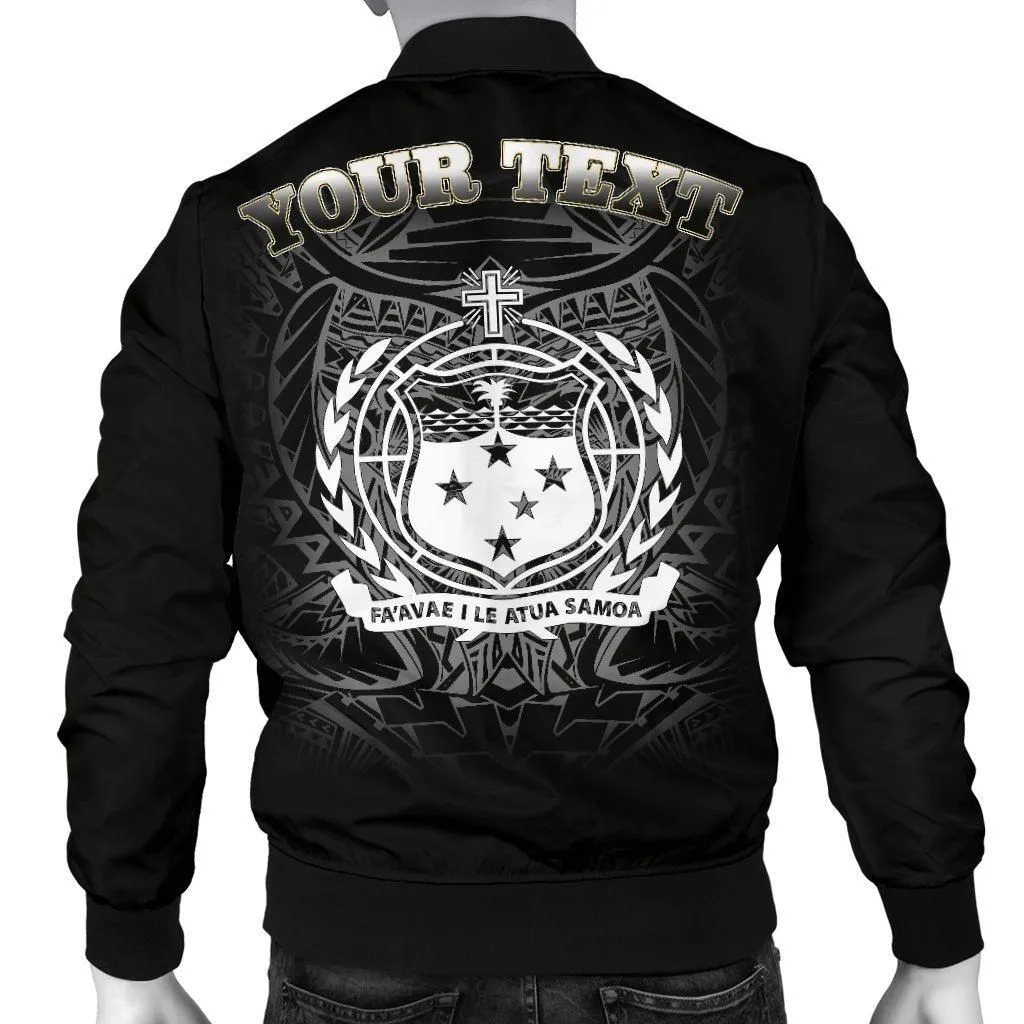 Samoa Polynesian Custom Personalised Mens Bomber Jacket - Samoa Eagle