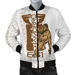Guam Mens Bomber Jacket - Chamorro With Puntan