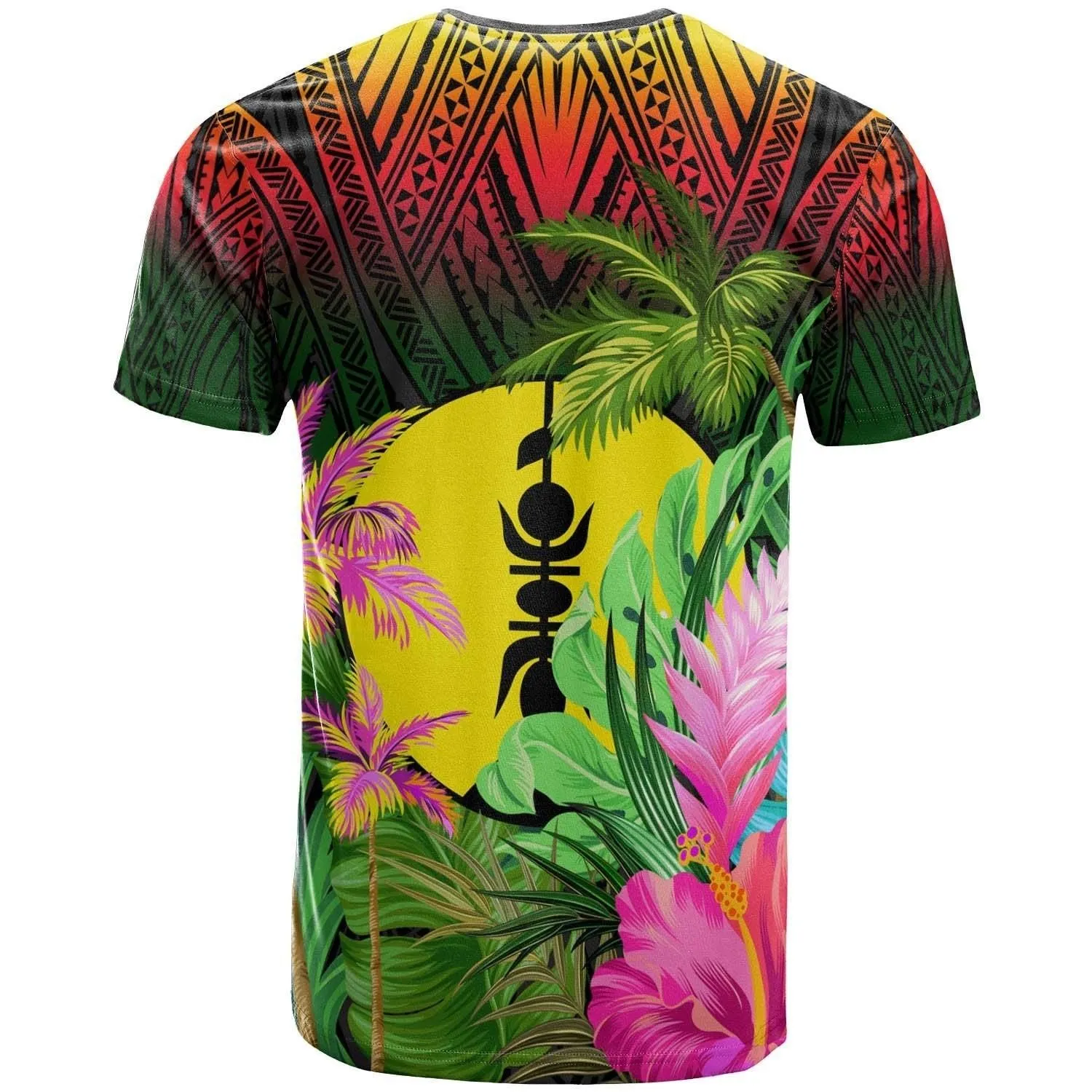 New Caledonia T shirt Reggae - Hibiscus Coconut