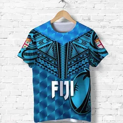 Fiji Rugby T-Shirt Coconut Sporty Vibes - Blue