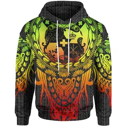 Hoodie Tonga Polynesian - Tattoo Pattern With Seal Reggae - Bn12