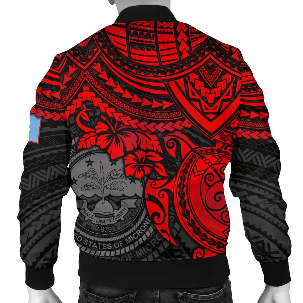 Federated States Of Micronesia Bomber Jacket (Men) - Red Turtle - BN15