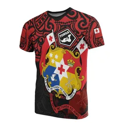 Tonga Pride T shirt - Tonga Flag Coat Of Arms Polynesian Tattoo