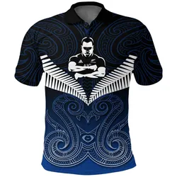 Polynesian Pride Polo Shirt - All Blacks Fans Polo Shirt New Zealand Rugby Manaia