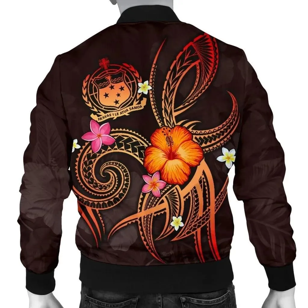FamilyGater Jacket - Bomber Jacket Polynesian Hawaii - Legend of Samoa (Red) - BN15