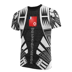 Wallis and Futuna T shirt - Wallis and Futuna Coat Of Arms Polynesian Tattoo Style