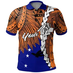 Papua New Guinea New Ireland Province Polynesian Custom Personalised Polo Shirt - Tribal Wave Tattoo
