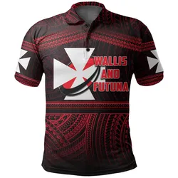Wallis and Futuna Rugby Polynesian Patterns Polo Shirt