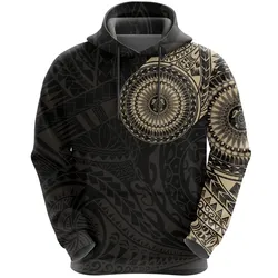 Hawaii Hoodie, Polynesian Turtle Tattoo All Over Print Hoodie A7