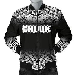 Chuuk Men's Bomber Jacket - Fog Black Style - BN09