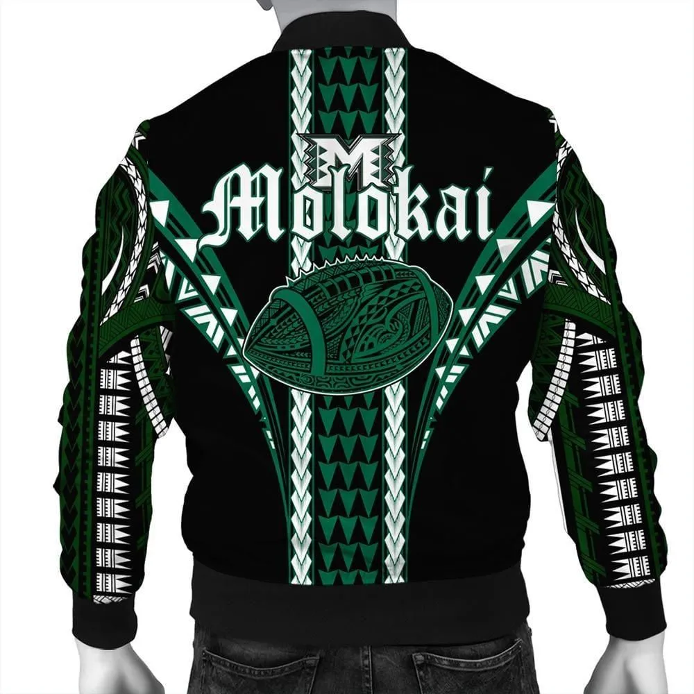 Alohawaii Jacket - Molokai High Football Jersey Bomber Jacket - AH - J2