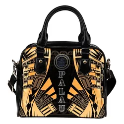 Palau Shoulder Handbag - Polynesian Tattoo Gold