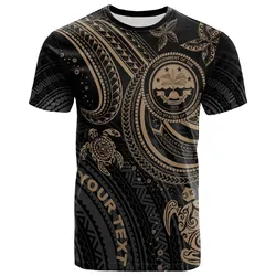 Federated States of Micronesia Custom Personalised T-shirt - Coat Of Arm with Gold Turtle