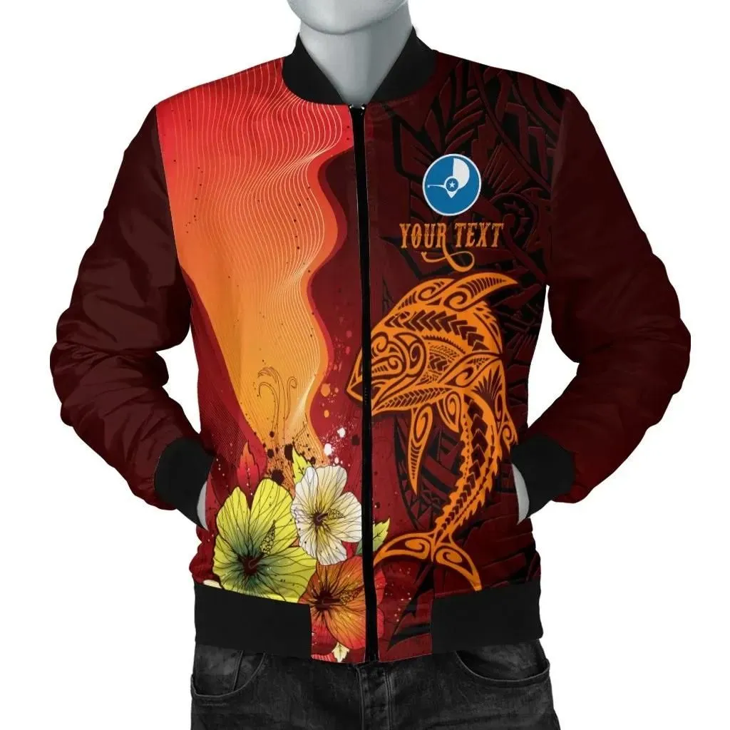 Yap Custom Personalised Men's Bomber Jacket - Tribal Tuna Fish - BN39
