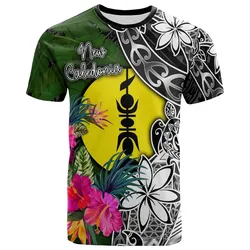New Caledonia T-Shirt - Turtle Plumeria Banana Leaf - BN11