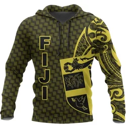 Fiji In My Heart Polynesian Tattoo Style Hoodie