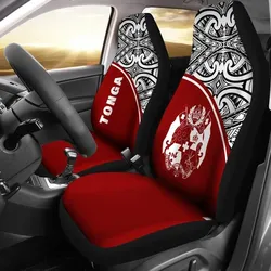 Alohawaii Accessories Car Seat Covers - Tonga Polynesian - Red Curve - BN11