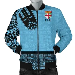 Fiji Strong Mens Bomber Jacket - Blue Version