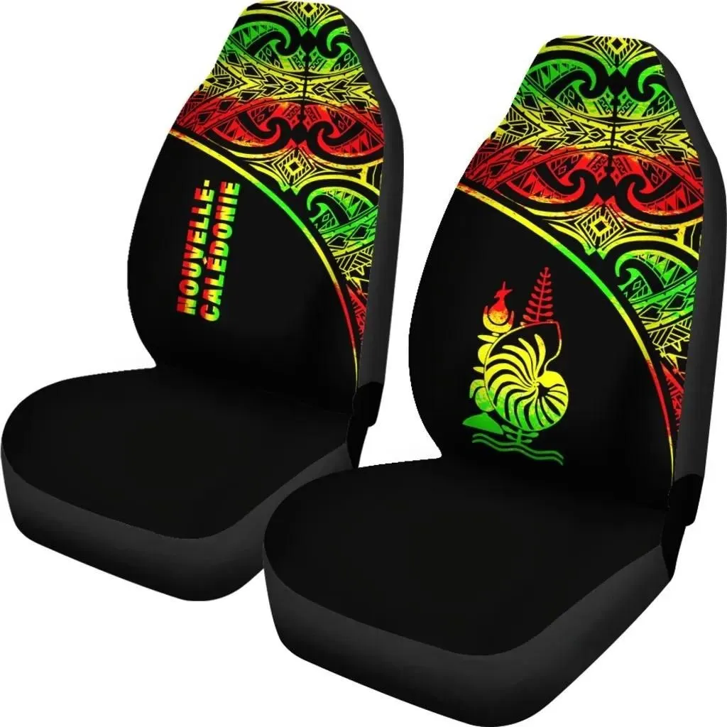 Alohawaii Accessories Car Seat Covers - New Caledonia Polynesian - Reggae Curve - BN11