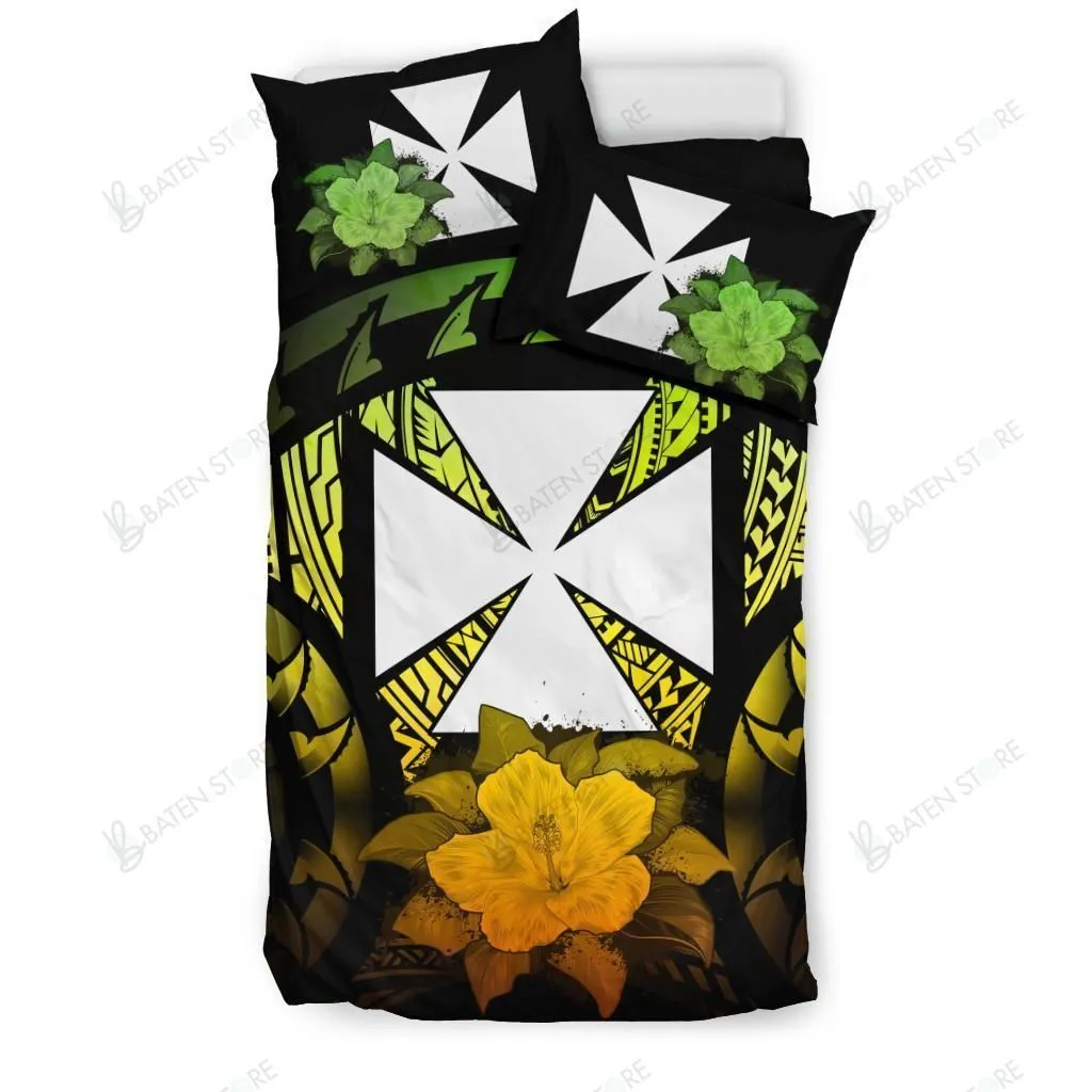 Wallis And Futuna Reggae Hibiscus Bedding Set Bedroom Decor
