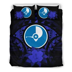 Yap Dark Blue Hibiscus Cl02120384Mdb Bedding Sets