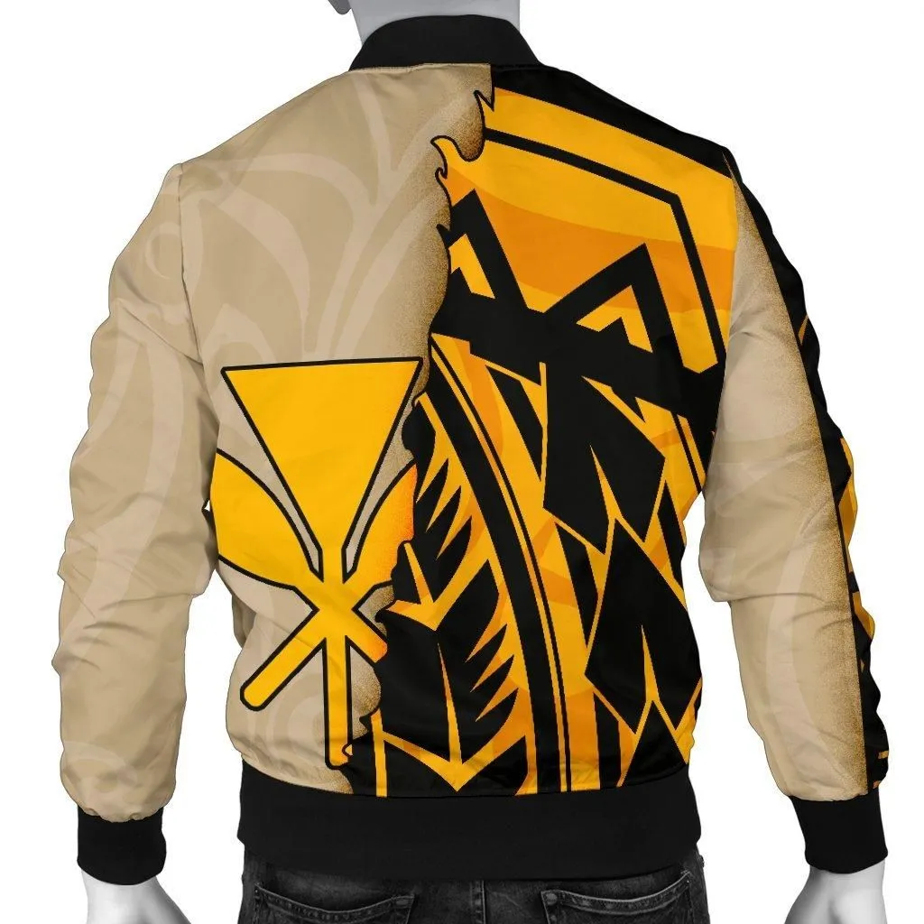 Hawaii Mens Bomber Jacket - Polynesian Wild Style