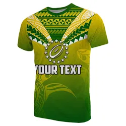 (Custom Personalised) Cook Islands Rugby Simple Polynesian T shirt