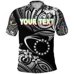 (Custom Personalised) Cook Islands Rugby Polo Shirt Unique Vibes - Black
