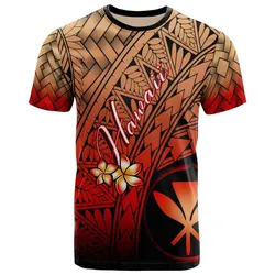 Hawaii Polynesian T-Shirt - Plumeria Tattoo Tribal