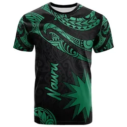 Nauru Polynesian T-Shirt - Poly Tattoo Green Version