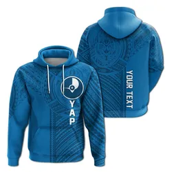 (Custom Personalised) FSM Yap Micronesian Pattern Hoodie Tattoo Style LT7