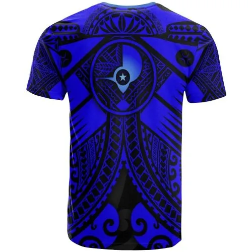 Yap Custom Personalised T shirt - Blue Seal with Polynesian Tattoo