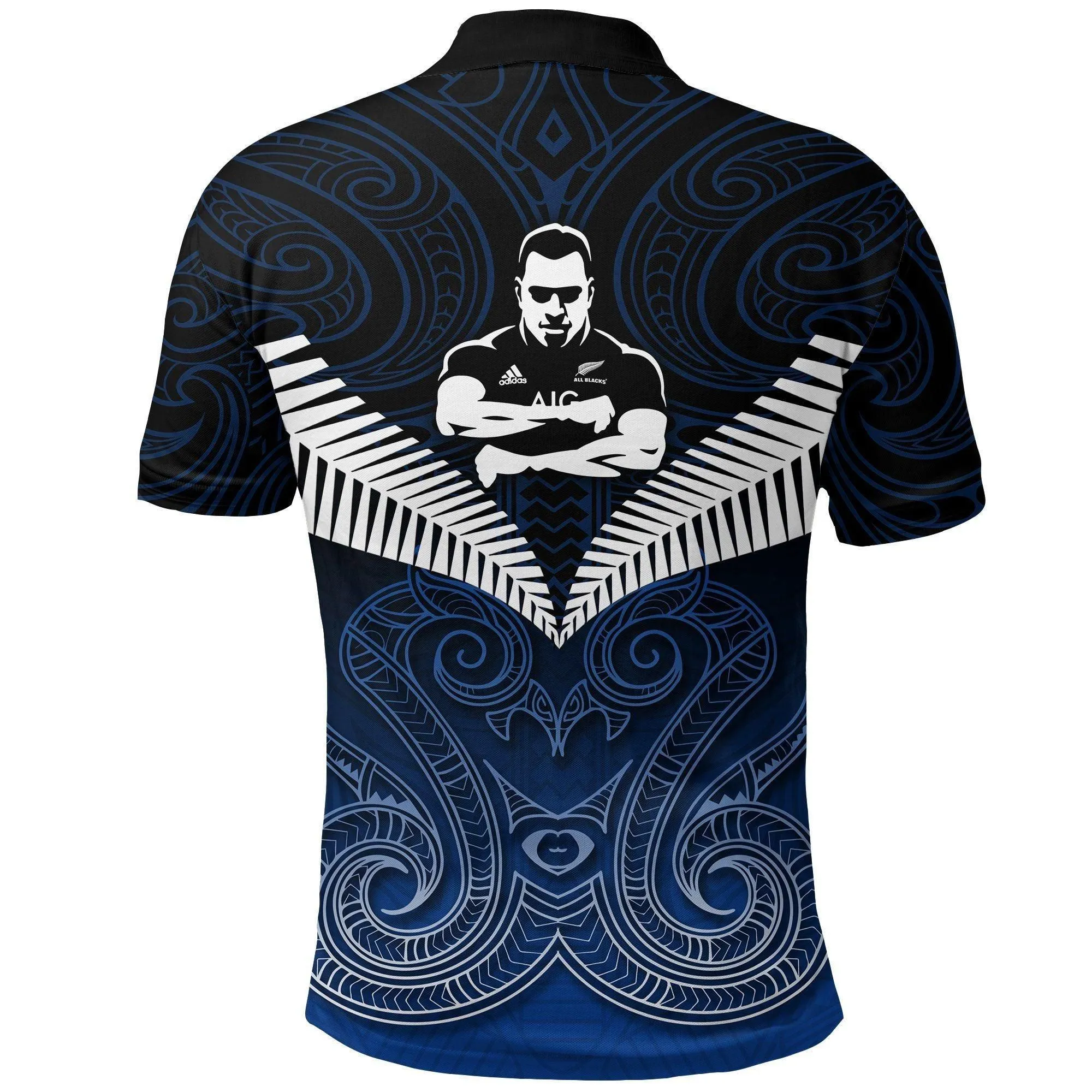 Polynesian Pride Polo Shirt - All Blacks Fans Polo Shirt New Zealand Rugby Manaia