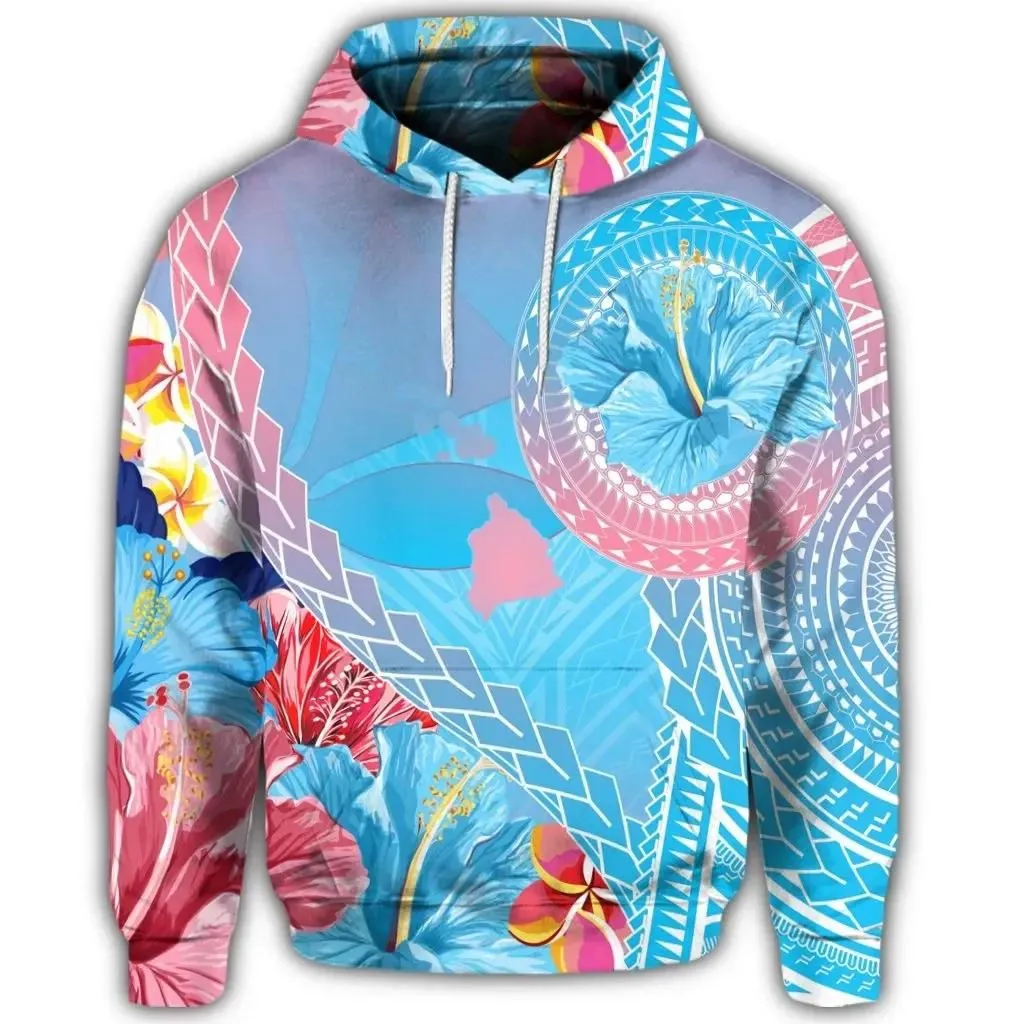 Alohawaii Hoodie - Hawaii Map Sweet Dream Kanaka Polynesian Hibiscus Hoodie - AH - J5R