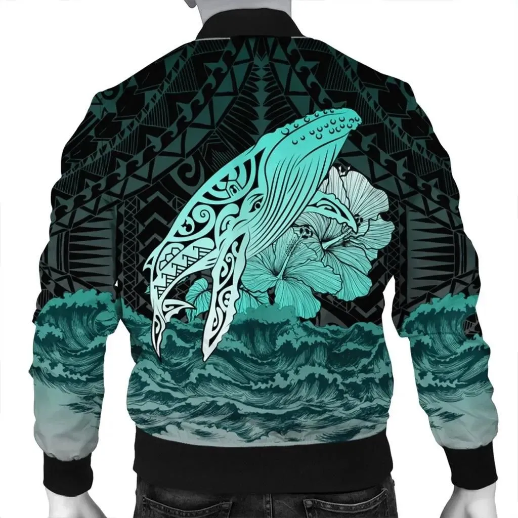 Alohawaii Jacket - Hawaii Hibiscus Wale Polynesian Bomber Jacket - AH - J5R
