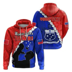 (Custom Personalised) Happy Samoan Fathers Day Hoodie Hibiscus Mix Polynesian Pattern LT14