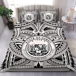 Hawaii Bedding Sets - Polynesian Tattoo and Hawaii Coat of Arm