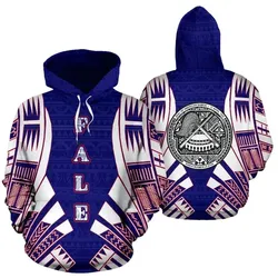 Alohawaii Clothing - Hoodie American Samoa FALE - Flag Tattoo Style - BN01