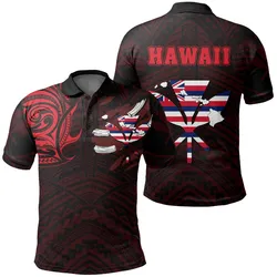 Alohawaii Shirt - Hawaiian Kanaka Polo Shirt Heart Tattoo Red - AH J1