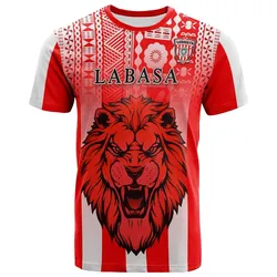 Football LABASA FA T-Shirt Red Lion Fiji LT13