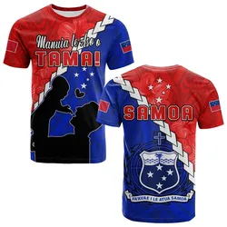 Happy Samoan Fathers Day T Shirt Hibiscus Mix Polynesian Pattern LT14