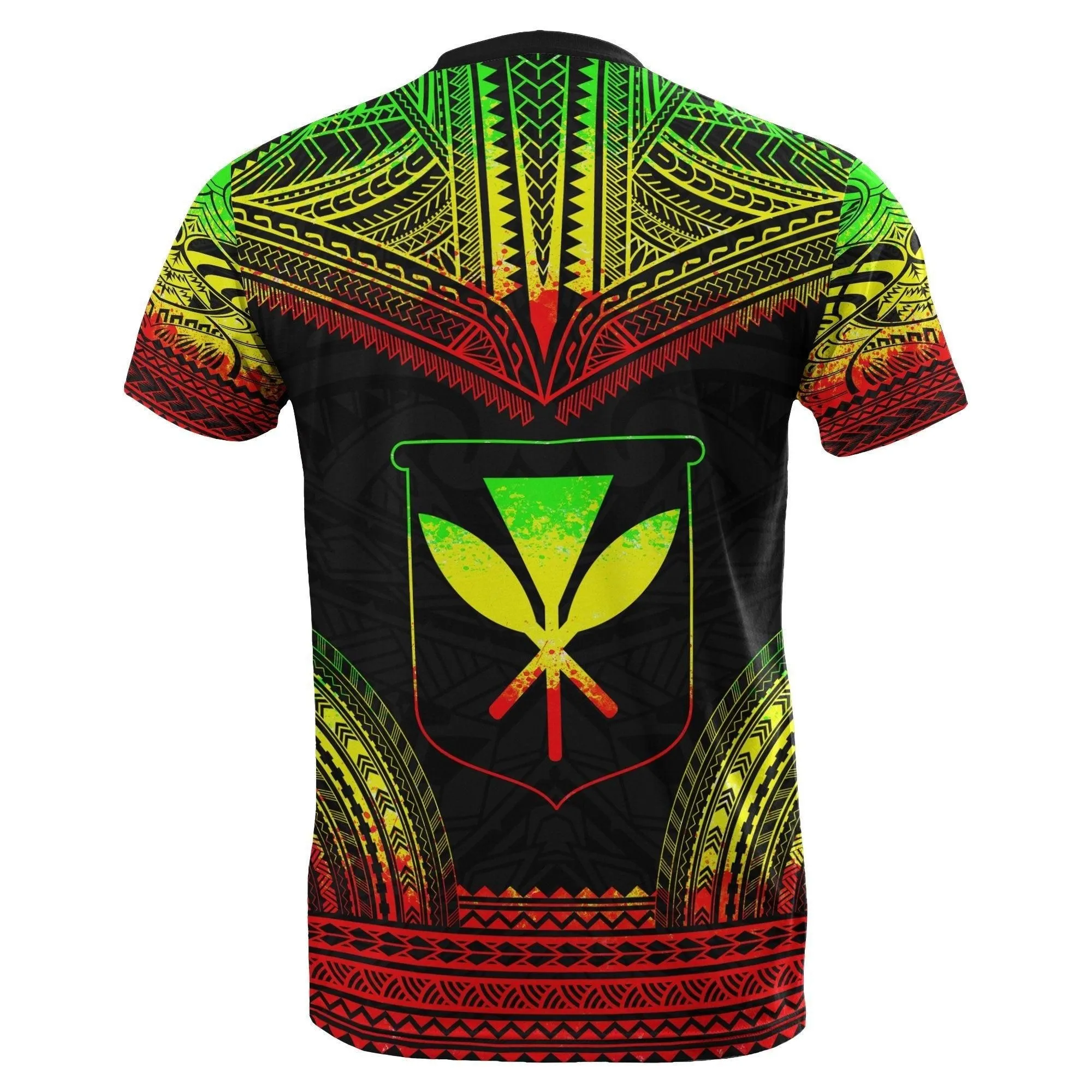 Hawaii All Over T shirt - Hawaii Kanaka Maoli Polynesian Tattoo Reggae
